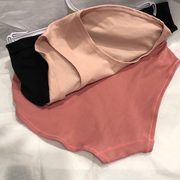 Fitwell Intimates 3pack stretch ribbed black nude mauve pink‎ underwear size 1X - Picture 6 of 12